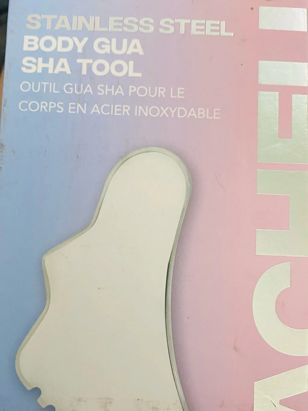 Sacheu Ulta Beauty Body Gua Sha Stainless Steel Tool w/ Travel Bag Sealed NWT